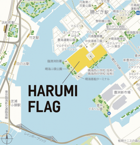 HARUMI FLAG场馆位置图（网上图片）