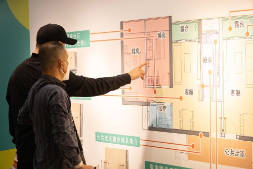 Iao Hon Estate’s property owners are pleased with floor plan design of temporary housing units and believe that temporary housing would help boost their confidence with redevelopment.